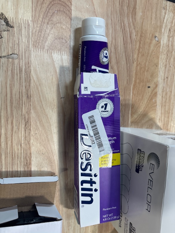 Photo 1 of ***PRE-OPENED*** Desitin Maximum Strength Diaper Rash Paste, 40% Zinc Oxide, 4.8 oz