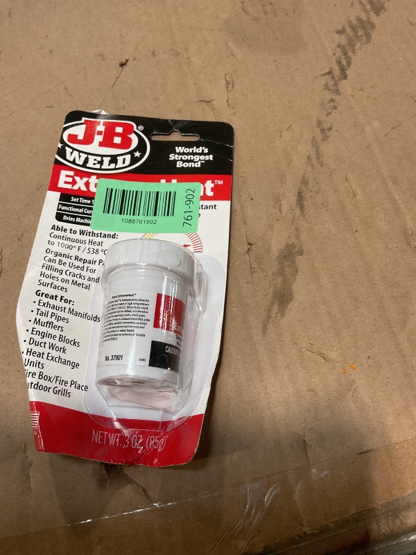 Photo 1 of J-B Weld 37901 ExtremeHeat High Temperature Resistant Metallic Paste - 3 oz