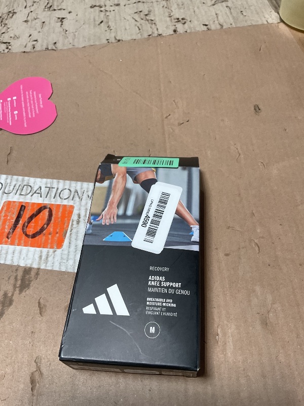 Photo 1 of adidas Knee Support Compression Sleeve - Black (Medium)