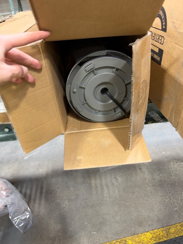 Photo 1 of Lasko Oscillating Tower Fan with Remote - 42" Tall – Gray/Woodgrain