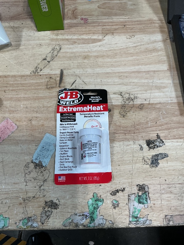 Photo 1 of J-B Weld 37901 ExtremeHeat High Temperature Resistant Metallic Paste - 3 oz