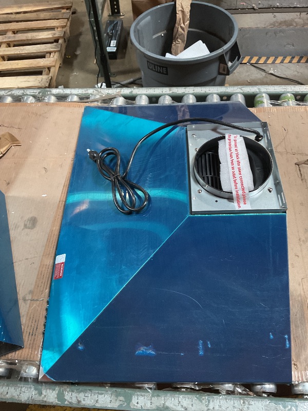 Photo 1 of **MINER DENTS CROSS FILTER AND HOOD**Hermitlux Range Hood 30 inch Stainless Steel, Wall Mount Vent Hood for Kitchen with Charcoal Filter, Ducted/Ductless Convertible