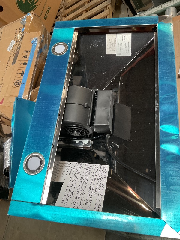 Photo 1 of **MINER DENTS CROSS FILTER AND HOOD**Hermitlux Range Hood 30 inch Stainless Steel, Wall Mount Vent Hood for Kitchen with Charcoal Filter, Ducted/Ductless Convertible