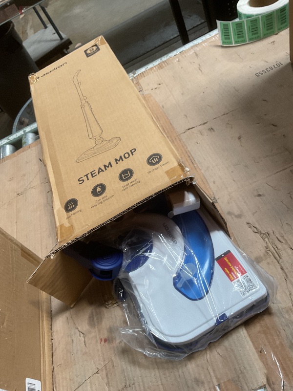 View 2 of ***PARTS ONLY/MISSING MAIN BODY AND POWER CORD*** Aspiron Professional Steam Mop Cleaner, 1300W Floor Steamer with Detergent Chamber, 25S Heat Up, Lightweight Steamer for Cleaning with 2 Washable Pads, Safe for Tiles, Upholstery, Hardwood, White