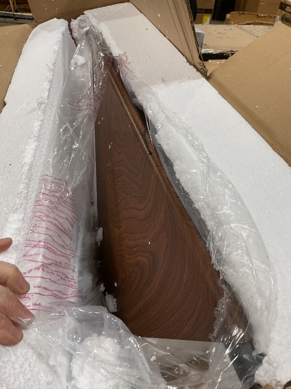 Photo 1 of **FOR PARTS ONLY/ NON-FUNCTIONAL HAS DAMAGED ASSEMBLY PIECES**** Waikmdv Walnut Pendant Lights Kitchen Island 39.4In Dimmable Wood Grain Linear Kitchen Chandeliers Over Table Hanging Light Fixture for Dining Room