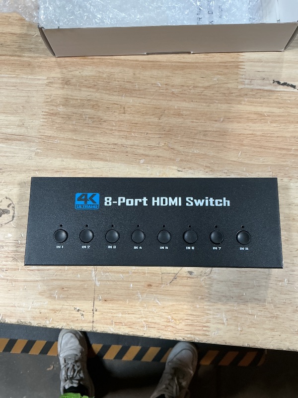 Photo 1 of [Upgrade] NEWCARE 8 in 1 Out HDMI Switch 4K@30Hz with Type-C Charging Cable, HDMI Switcher with IR Remote,8 Port HDMI Selector Box Support HDMI 1.4, Compatible with TV PS5/4 Xbox Laptops PC Projector