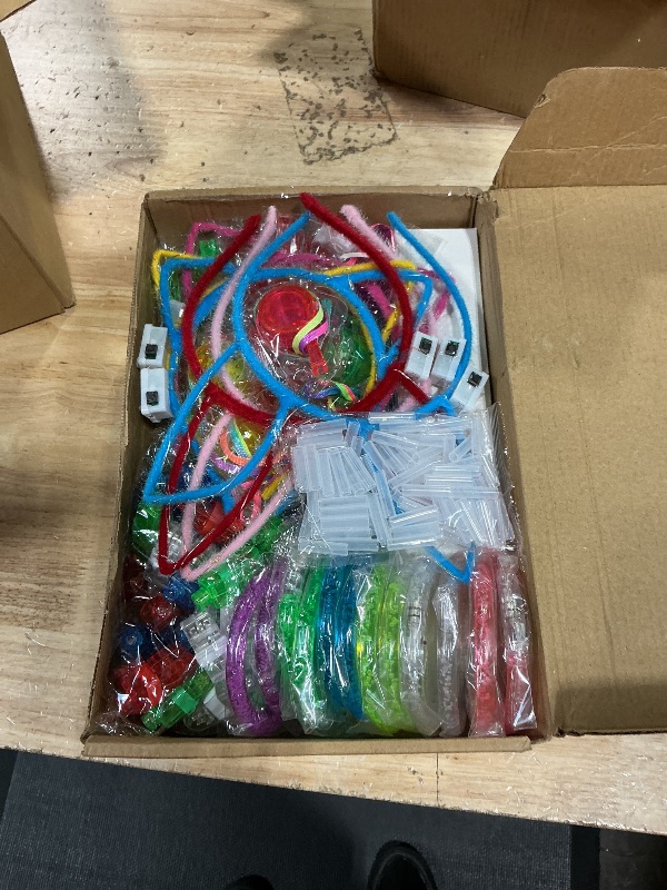 Photo 1 of 178 Pcs Glow In The Dark New Years Eve Party Supplies 2026 Decorations with 6 Led Glasses 6 Light Up Headbands 12 Flashing Bracelets 6 Noise Makers Necklaces 100 Glow Sticks Party Favors for New Years