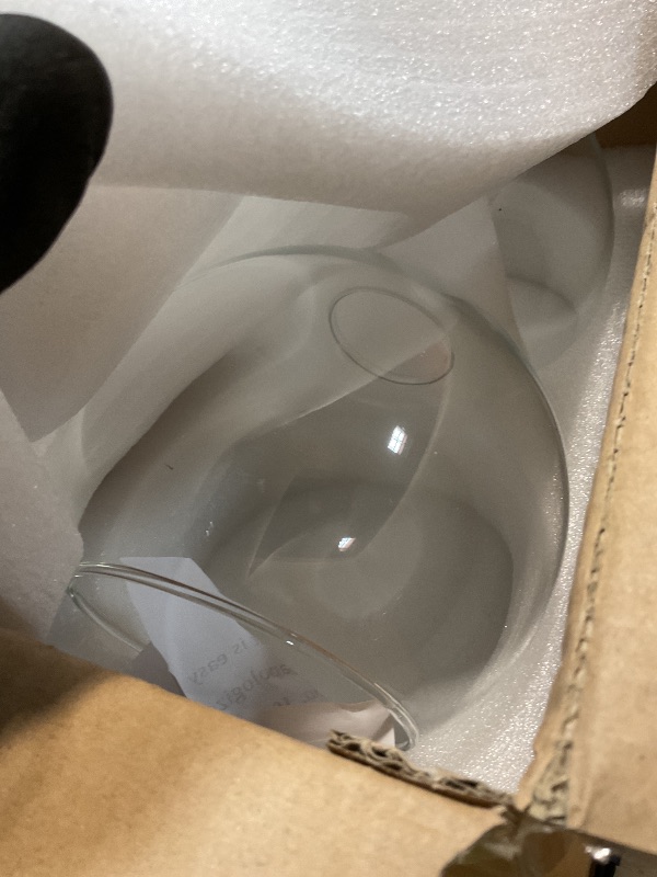 Photo 1 of 2 Pack Clear Glass Shades Globes, Glass Lamp Shade Covers Replacements, 1.65 In Fitter 5.1 In Height 5.9 In Diameter Transparent Lampshades for Light Fixtures Chandelier Wall Sconces Pendant Lights