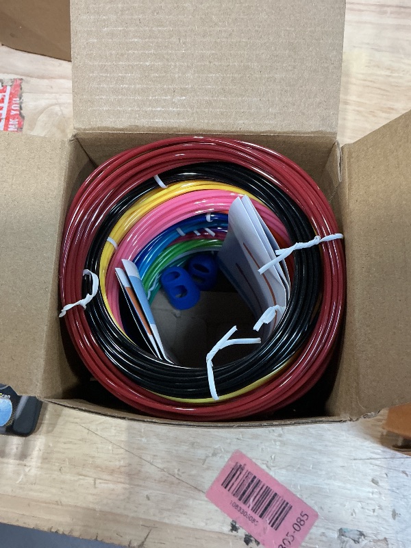 Photo 1 of 1.75mm 3D Pen Filament Refills Compatible with SCRIB3D P1/ADV MYNT3D Basic/Super/Pro, 15 Colors, 240ft, 16ft per Color, Comes with 2 Finger Caps & Stencil