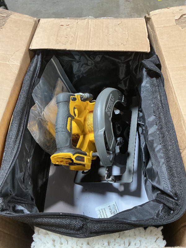 Photo 1 of **BAG HAS NO TOP ABOVE ZIPPER**DEWALT FLEXVOLT 60V MAX* Circular Saw with Brake, 7-1/4-Inch, Tool Only (DCS578B)