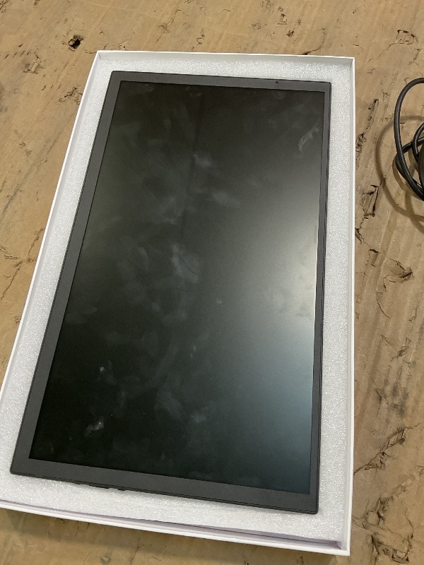 Photo 1 of ******RECOMENDED FOR PARTS / SCREEN HAS HORIZONTAL DISPLAY DAMAGE***** 15.6inch Portable Monitor 1080P FHD, 250 Nits Bright Screen USB-C HDMI with Kickstand & Dual Speakers, Travel Laptop Second Screen Extender for PC Phone PS5 Xbox Switch,Ultra Slim Exte