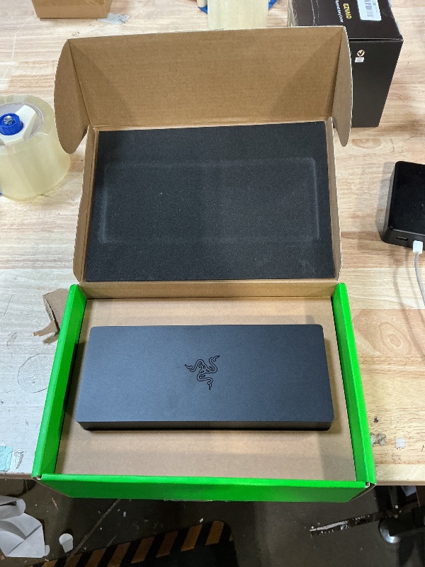 Photo 1 of ***MISSING POWER BRICK AND CABLE*** 
Razer Thunderbolt 5 Dock Chroma, 11 Ports + M.2 SSD Slot, Black