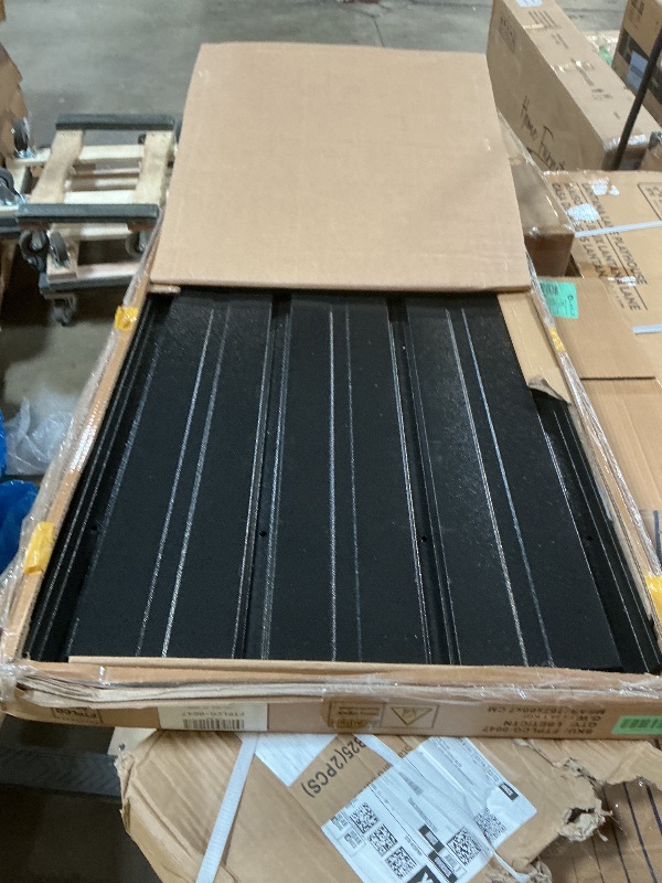View 4 of **METAL SHED SIDING** UNKNOWN BRAND UNKNOWN SIZE BLACK** 5’4” LONG, only one box of 3 box set…