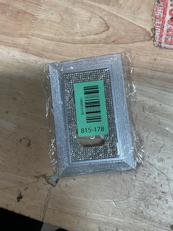 Photo 1 of 1 Pcs Shiny Rhinestones Wall Plates Light Switch Cover Plate Decorative Imitation Wood Grain Wall Plate Single Toggle Outlet Covers Durable Switch Covers