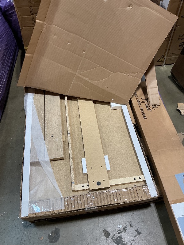 Photo 1 of **TWO BOXES**Signature Design by Ashley Cielden Queen Bed Frame, Replicated Cane