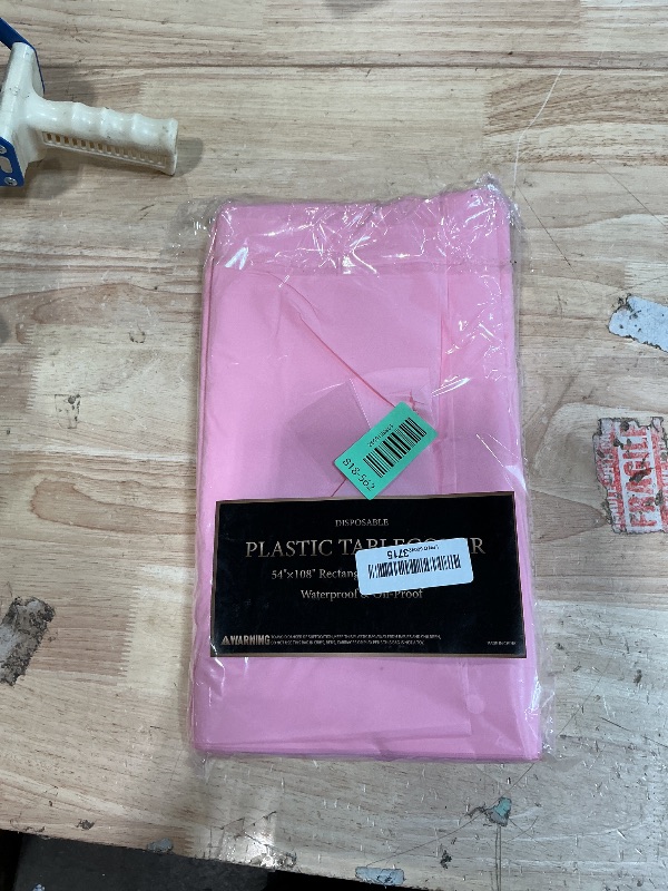 Photo 1 of 10 Pack Light Pink Disposable Tablecloth, Leakproof & Sturdy Table Cloth