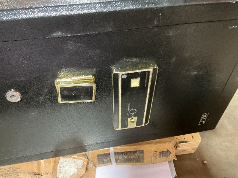 Photo 1 of ***RECOMENDED FOR PARTS / MISSING INSTRUCTIONS W MASTER CODE (LOCKED)/ NO KEYS**** MLJ 8.1 Cu. Ft. Security Safe with Fingerprint Lock