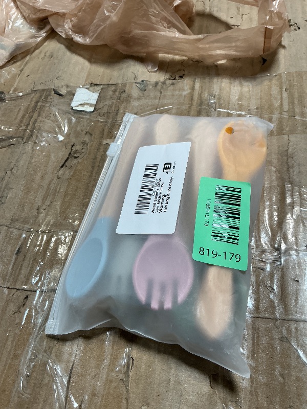 Photo 1 of 10pcs Bamboo & Silicone Baby Spoons & Forks