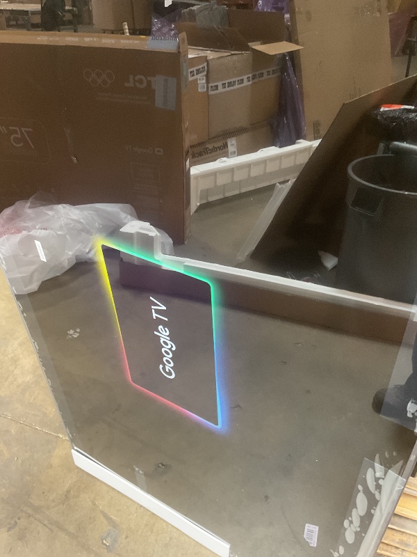 Photo 1 of ** dirt and scrapes from transport **TCL 75 Inch Class QM6K Series | Mini LED QLED 4K HDR | 75QM6K, Latest Model | 120HZ-144HZ High Brightness Smart Google TV Dolby Atmos Onkyo Audio | Voice Remote Alexa Gaming Streaming Television
