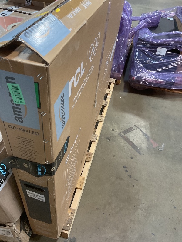 Photo 1 of ** dirt and scrapes from transport **TCL 75 Inch Class QM6K Series | Mini LED QLED 4K HDR | 75QM6K, Latest Model | 120HZ-144HZ High Brightness Smart Google TV Dolby Atmos Onkyo Audio | Voice Remote Alexa Gaming Streaming Television