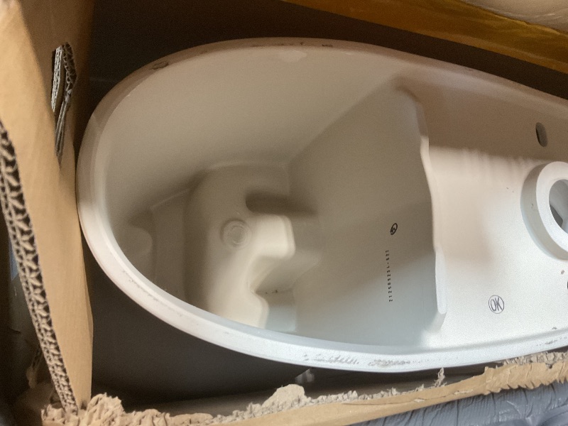 Photo 1 of ** two boxes **TOTO® Drake® Two-Piece Elongated 1.28 GPF Universal Height TORNADO FLUSH ® Toilet with 10 Inch Rough-In, CEFIONTECT®, and SoftClose® Seat, WASHLET®+ Ready, Cotton White - MS776124CEFG.10#01