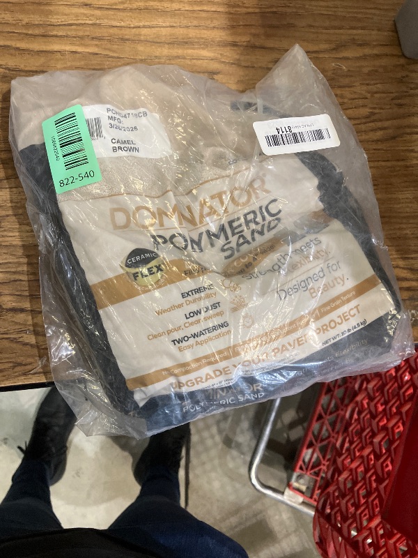 Photo 1 of 10 Pound Camel Brown DOMINATOR Polymeric Sand with Revolutionary Ceramic Flex Technology for Stabilizing Paver Joints/Gaps, 1/8” up to 4”, Professional Grade Results