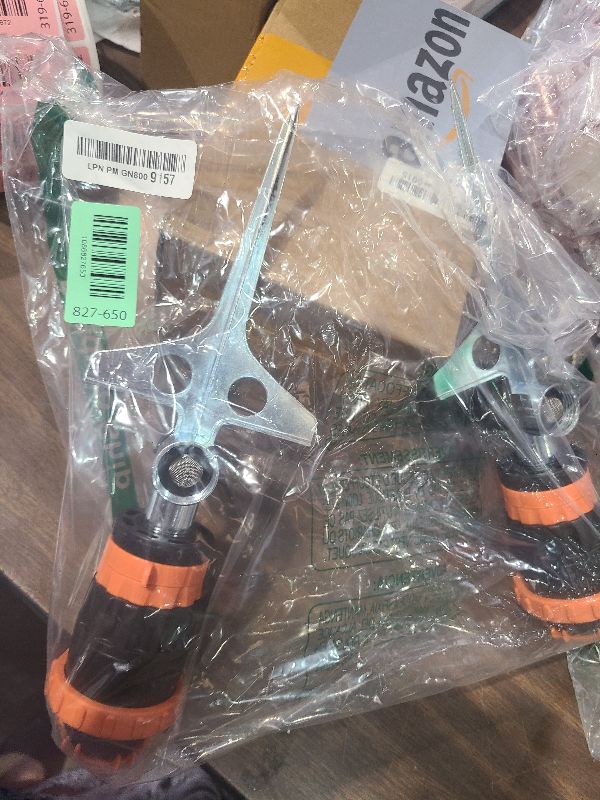 Photo 1 of [2 Pack] RESTMO Gear Drive Sprinkler with Metal T-Spike Base,Orange