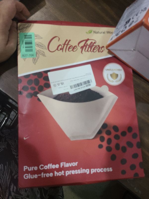 Photo 1 of 100 Count #4 Cone Coffee Filters 8-12 Cup Compatible with Ninja Maker(Box)