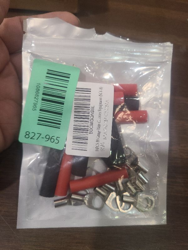 View 2 of 10PCS 10 Gauge Wire Connectors with Heat Shrink Tubing, Battery Terminal Ends, Tinned Copper Ring Terminals for AWG 12-10 - for Automotive, RV, Solar & Outdoor Power Equipment (SC6-8)