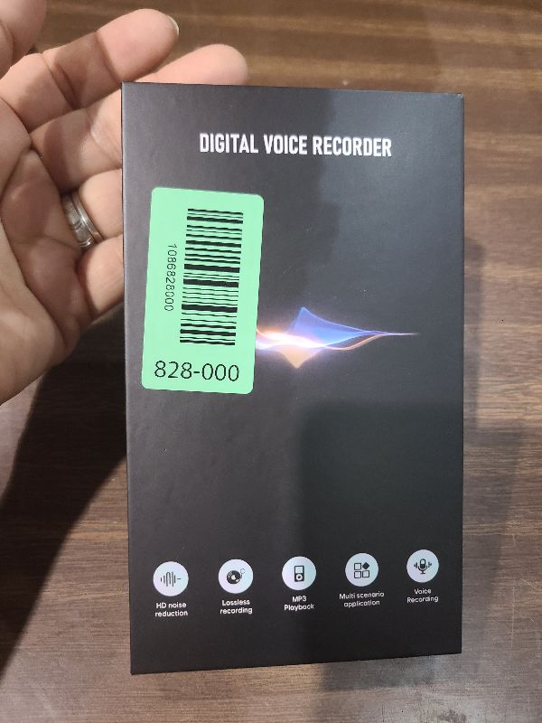 Photo 1 of 136GB (18800 Hour) Double-Sided Magnetic Voice Activated Recorder, Audio Recorder AI Smart Noise Reduction, MP3 & USB-C Digital Voice Recorder, 100H Continuous Recording Device for Meetings/Interviews
