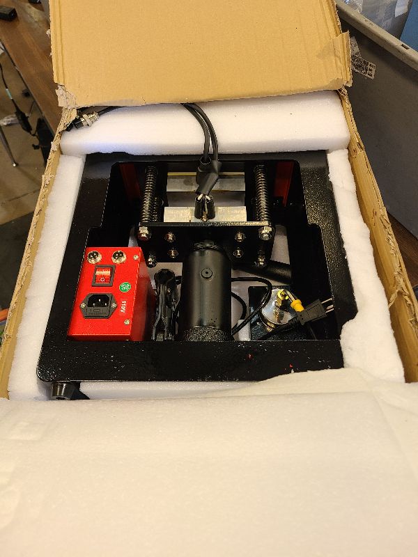 Photo 1 of 10 Ton Hydraulic Heat Press Machine,2.3 x 4.7 Inch Dual Heating Plate,Fast Heating Jack Heat Press w/LCD Time Temp Controller, Multifunction Heat Press for Printing Textiles Pressing Oil