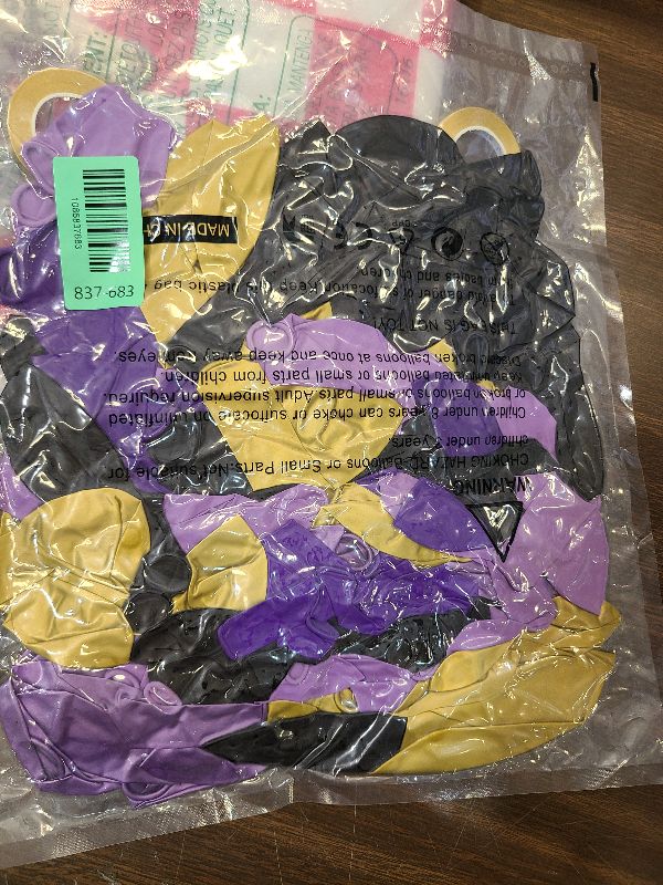 Photo 1 of 163pcs Purple & Gold Balloon Garland Arch Kit - Dark Purple, Lavender Lilac, Metallic Gold Balloons for Weddings, Baby Showers, Bachelorette Princess Parties