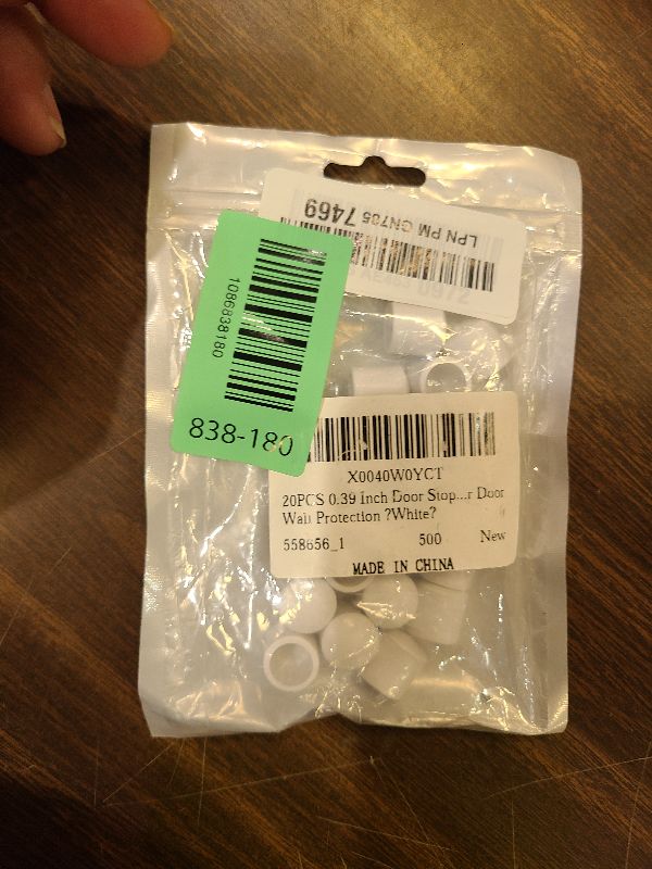Photo 1 of 20PCS 0.39 Inch Door Stoppers Rubber Tip Replacement,Door Stop Bumper Tips, Door Stop Caps for Door Wall Protection ?White?