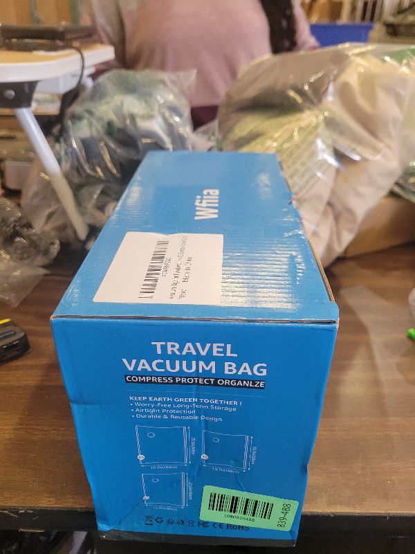 Photo 1 of 15 Packs Vacuum Bags for Travel with Rechargeable Pump, 3 Sizes Vacuum Seal Bags for Clothing, Compression Vacuum Travel Bags for Luggage, Vacuum Packing Bags for Closet Organization