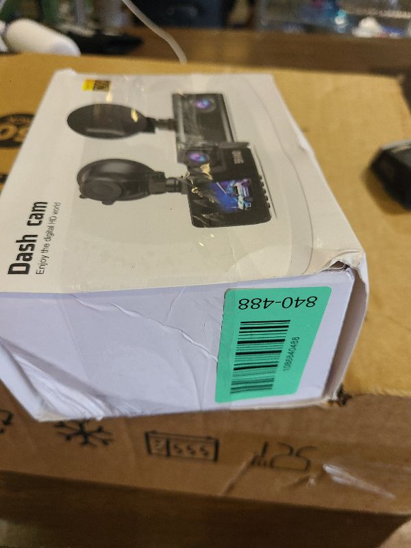Photo 1 of 1080P Dual Dash Camera for Car Front and Inside Dashcam Car Security Video Recorder,170°Wide Angle Vehicle Cam,WDR,G-Sensor,2’’ IPS Screen,Loop Recording,Night Vision (Dual Dash Cam with 32G Card)
