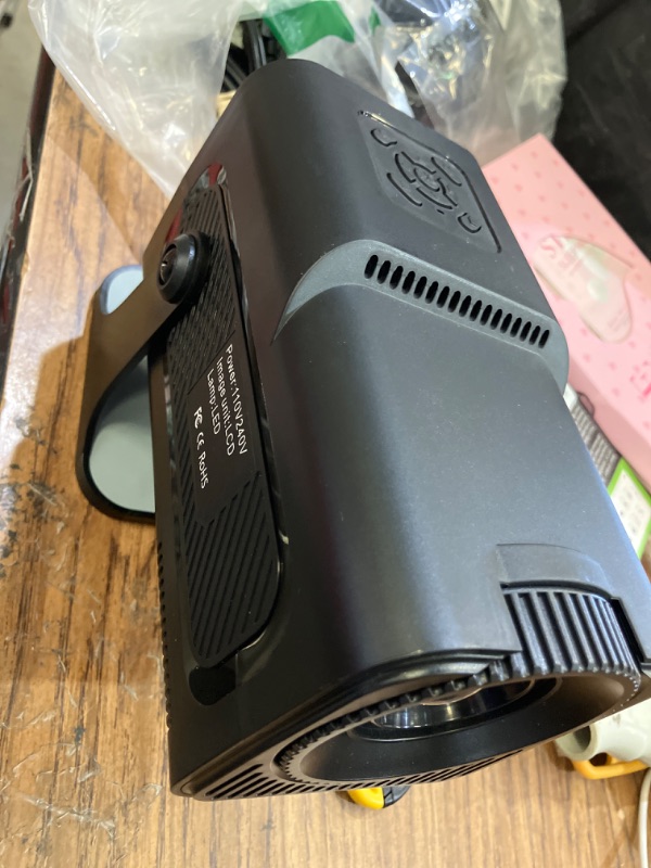 Photo 1 of [Projector 2026 Upgraded] Mini Projector Support 4K 1080P Auto Keystone 270°Rotatable with WiFi 6 and Bluetooth 5.2 Projector Portable Compatibile with HDMI/TV Stick/Memory Stick/Laptop,Black