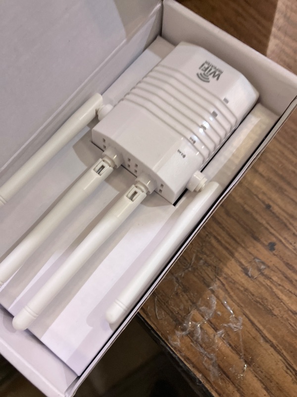 Photo 1 of 105 Devices WiFi Extender,WiFi Signal Booster with 4 Directional Antennas,1.2Gbps Dual Band WiFi Booster and 12880 Sq.Ft Coverage,EasyMesh and one Ethernet Port