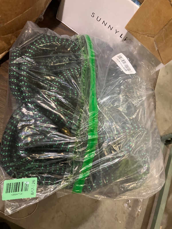 View 2 of 100 ft Garden Hose, Flexible Ultra Lightweight Durable Garden Hose, Kink-Free Water Hose with 10 Function Sprayer - Non-Shrinking Garden Hoses, Easy to Store,All-Weather, Car Washing Pipe Garden Hoses