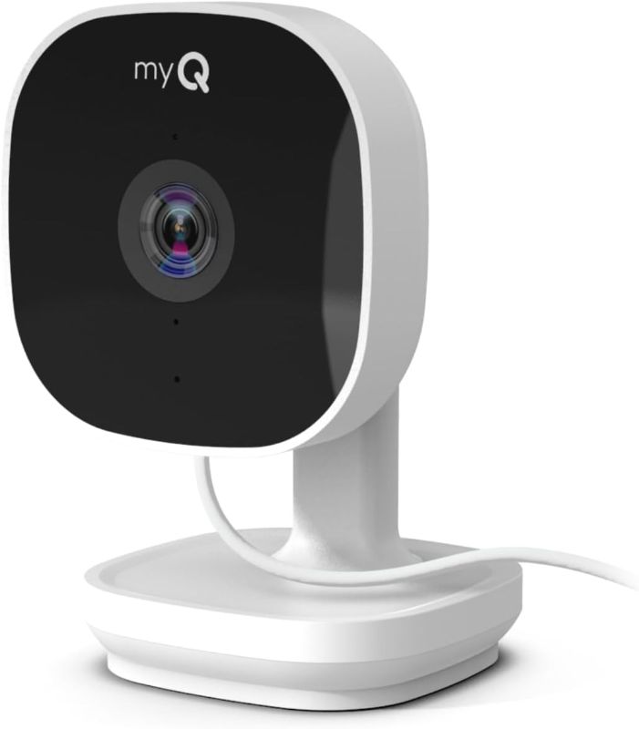 Photo 1 of  Chamberlain myQ Smart Indoor Security Camera – 1080p HD Video, Night Vision, Motion Detection, Wi-Fi, Two-Way Audio, Smartphone Control 