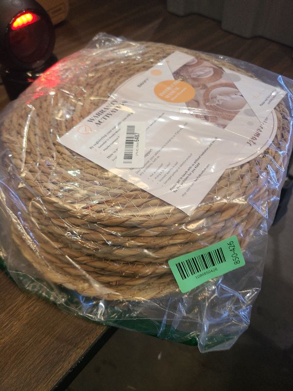 Photo 1 of 12 in Round Woven Placemats Plate Chargers Set of 10, Rattan Wicker Table Mats for Dinner Plates, Boho Farmhouse Rustic Place Mats for Dining Table Decor