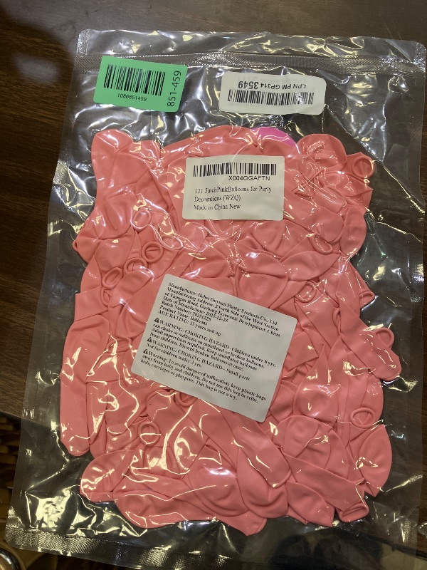 Photo 1 of 120pcs 5inch Pink Balloons, Small Light Pink Latex Balloons for Baby Bridal Shower Gender Reveal Birthday Party Decorations