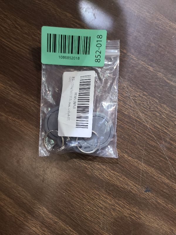 Photo 1 of 13.56MHz RFID UID Key Fob, 0 Sector Writable, Changeable Rewritable Programmable UID Tag, Grey Access Control Keychain, 5 Pack