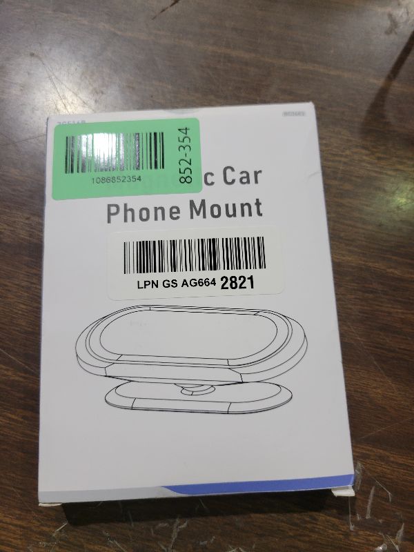 Photo 1 of ?2-PACK?Magnetic phone holder for car, [ Super Strong Magnet ] [ with 4 Metal Plate ] iPhone Magnetic car mount for cell phone, [ 360° Rotation ] Universal Dashboard adhesive Car Magnetic Phone Mount
