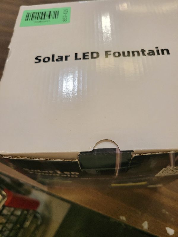 Photo 1 of 2 Pack Solar Fountain for Bird Bath with RGB LED Lights and 6 Nozzle, 3W Solar Powered Water Pump for Pond Pool Patio and Garden Aquarium Outdoor
