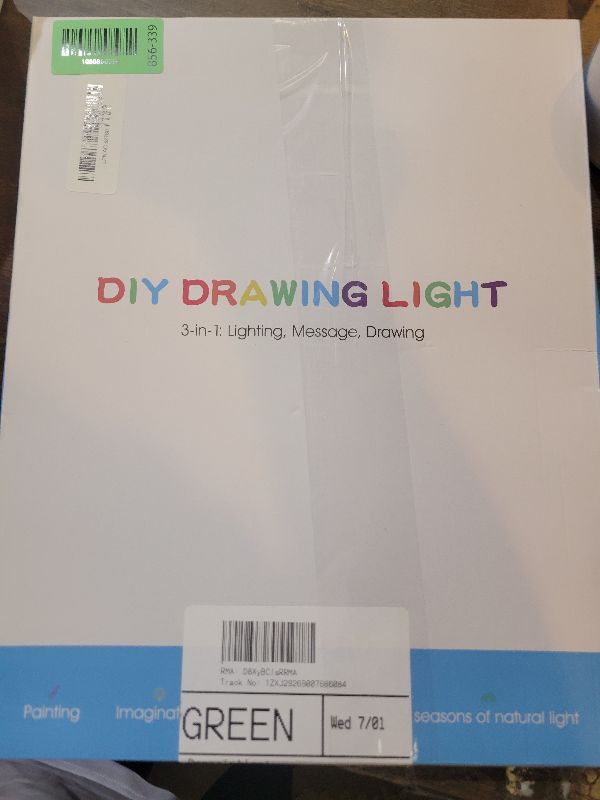 Photo 1 of 16 Inch LED Drawing Board for Kids - Light Up Doodle Board with 7 Colors Glow Effect, Dry Erase Drawing Tablet with Stand & Tracing Book, Birthday Gifts for Girls Boys Ages 4-12