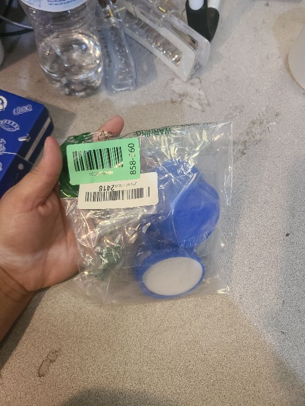 Photo 1 of (6-Pack) Calvana 53mm Reusable Water Jug Caps, Lids for 3 and 5 Gallon Water Jug, Water Bottle Cover Screw Top, Compatible with American Maid Plastic Water Bottles and Jugs Ranging, PP Material, Blue