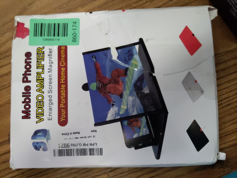 Photo 1 of 10'' Screen Magnifier Version, 2026 New Screen Magnifier for Cell Phone, Movies, Videos, and Gaming, Amplifier Desktop Magnifying for Seniors Reading (Red)