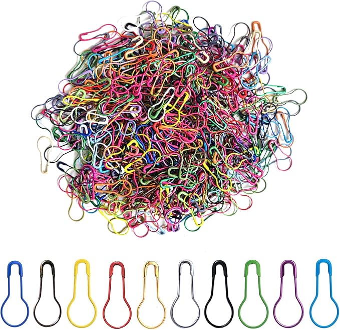 Photo 1 of 100 pcs Mixed Colors Bulb Pins 0.8" Gourd Safety Metal Calabash Pins for Craft, Home