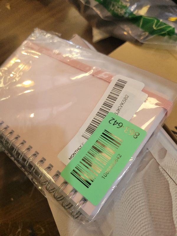 Photo 1 of 2026-2027 Pocket Planner, A6 Weekly Planner with Monthly Tabs, Run July 2026-June 2027, Elastic Closure, Twin-Wire Binding, Easy to Organize Your Daily Life, 3.75 x 6.75 In, Pocket Planners 2026-27, Rose