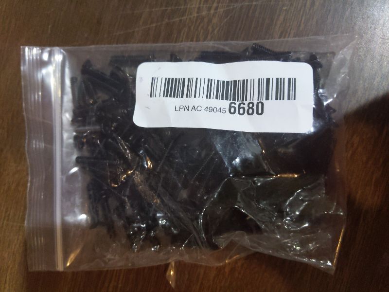 Photo 1 of #6-32 x 3/4" Machine Screws, Phillips Flat Head, 304 Stainless Steel 18-8, Black Coated, Countersunk Screws for Computer Case, Electronics, DIY, 100 PCS